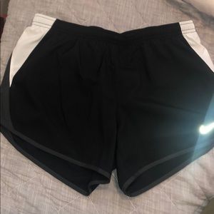 Nike running shorts.